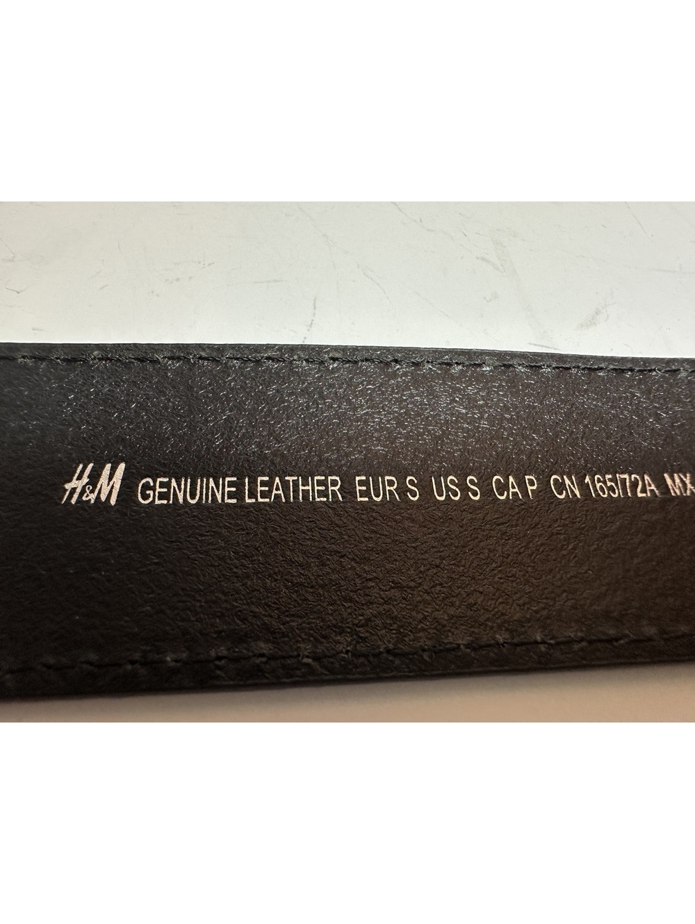 Brown Genuine Leather H&M Belt Horseshoe Buckle Size S - Picture 6 of 6